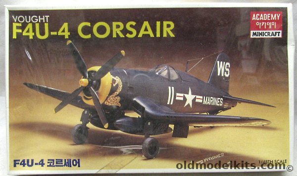 Minicraft 1/48 Vought F4U-4 Corsair - US Marines - (F4U4), 1656 plastic model kit